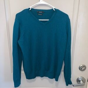Dunnes Women’s Teal Merino Wool Blend Sweater Size L